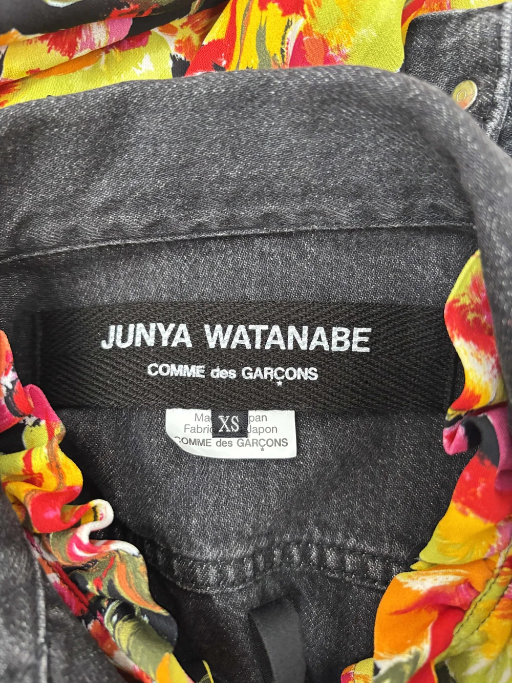 Junya Watanabe F/W 2019 floral and denim dress — JAMES VELORIA